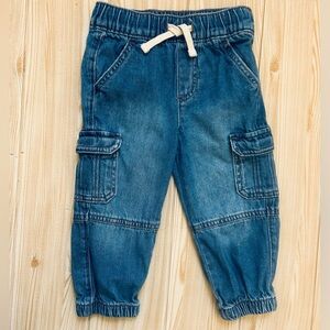 Boys Jeans Denim Cargo Jogger Pants 2T / 24 M